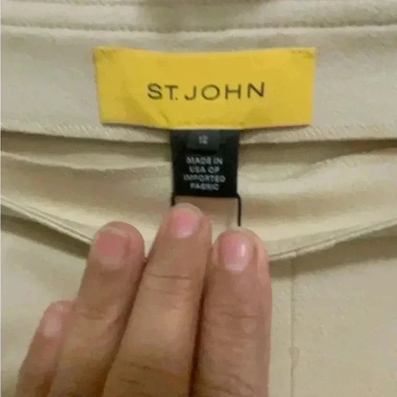 ST. JOHN jeans R86CQ10 сню ladle brand new with tag. Ankle length beige color. - Picture 10 of 12